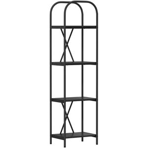 Bookshelf Black oak 40 x 30 x 146 cm Engineered wood vidaXL Bookshelf Black oak 40 x 30 x 146 cm Engineered wood vidaXL