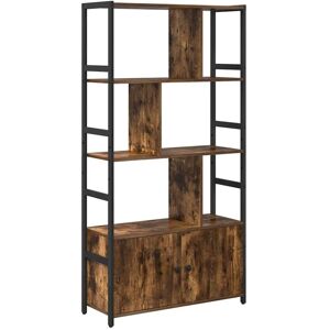 Bookshelf Smoked oak 80 x 30 x 155.5 cm Engineered wood Vidaxl Bookshelf Smoked oak 80 x 30 x 155.5 cm Engineered wood Vidaxl