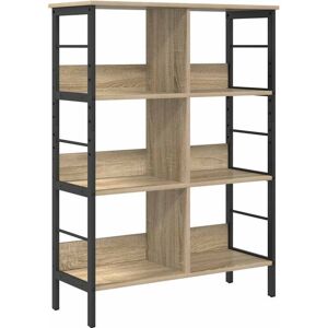 Bookshelf Sonoma Oak 82 x 32 x 112 cm Engineered Wood vidaXL Bookshelf Sonoma Oak 82 x 32 x 112 cm Engineered Wood vidaXL