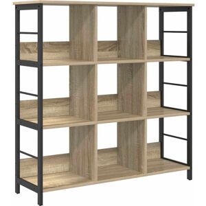 Bookshelf Sonoma Oak 102 x 32 x 104.5 cm Engineered Wood vidaXL Bookshelf Sonoma Oak 102 x 32 x 104.5 cm Engineered Wood vidaXL