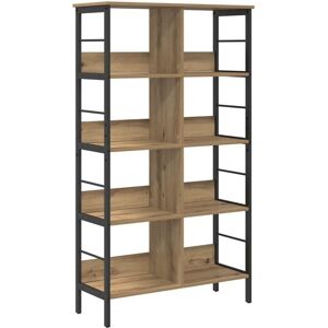 Bookshelf Artisan Oak 82 x 32 x 144.5 cm Engineered Wood vidaXL Bookshelf Artisan Oak 82 x 32 x 144.5 cm Engineered Wood vidaXL