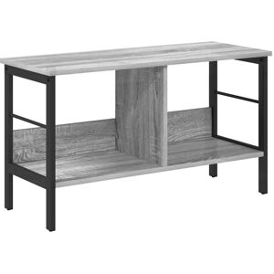 Bookshelf Grey Sonoma 82 x 32 x 47 cm Engineered Wood vidaXL Bookshelf Grey Sonoma 82 x 32 x 47 cm Engineered Wood vidaXL