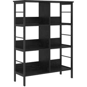 Bookshelf Black Oak 82 x 32 x 112 cm Engineered Wood vidaXL Bookshelf Black Oak 82 x 32 x 112 cm Engineered Wood vidaXL
