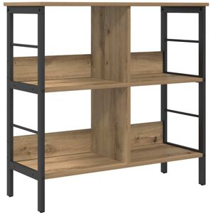 Bookshelf Artisan Oak 82 x 32 x 79 cm Engineered Wood vidaXL Bookshelf Artisan Oak 82 x 32 x 79 cm Engineered Wood vidaXL
