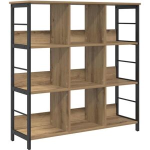 Bookshelf Artisan Oak 102 x 32 x 104.5 cm Engineered Wood vidaXL Bookshelf Artisan Oak 102 x 32 x 104.5 cm Engineered Wood vidaXL