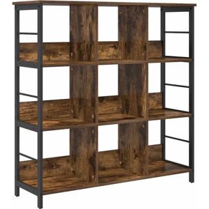 Bookshelf Smoked Oak 102 x 32 x 104.5 cm Engineered Wood vidaXL Bookshelf Smoked Oak 102 x 32 x 104.5 cm Engineered Wood vidaXL
