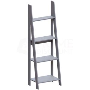 Home Discount - Bristol 4 Tier Ladder Shelf Storage Rack Wood Bookcase Shelving Unit Display Stand, Grey Home Discount - Bristol 4 Tier Ladder Shelf Storage Rack Wood Bookcase Shelving Unit Display Stand, Grey