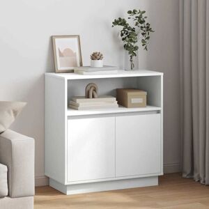 Sideboard with LED White 71 x 34.5 x 75 cm Engineered wood vidaXL Sideboard with LED White 71 x 34.5 x 75 cm Engineered wood vidaXL