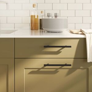 vidaXL Black 128 mm Cabinet Handles - Cabinet Handles vidaXL Black 128 mm Cabinet Handles - Cabinet Handles