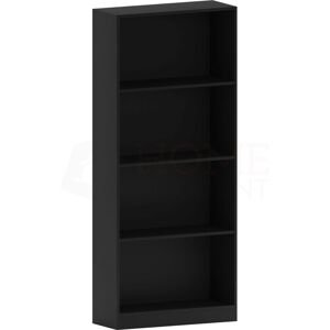 Home Discount - Cambridge 4 Tier Large Bookcase Shelving Storage Unit, Black Home Discount - Cambridge 4 Tier Large Bookcase Shelving Storage Unit, Black
