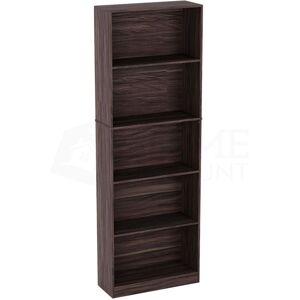 Home Discount - Cambridge 5 Tier Extra Large Bookcase Shelving Storage Unit, Walnut Home Discount - Cambridge 5 Tier Extra Large Bookcase Shelving Storage Unit, Walnut