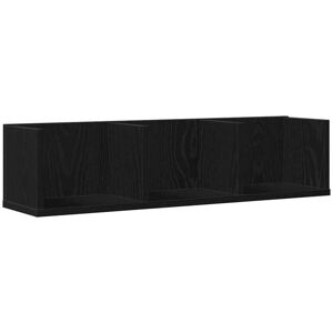 Vidaxl - Wall Shelf with Shelf Black oak 75 x 18 x 18 cm Engineered Wood Vidaxl - Wall Shelf with Shelf Black oak 75 x 18 x 18 cm Engineered Wood