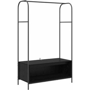 Clothes Rack Black 100 x 44 x 160 cm Engineered wood Vidaxl Clothes Rack Black 100 x 44 x 160 cm Engineered wood Vidaxl