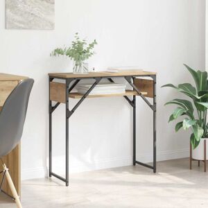 ConsoleTable Artisan oak 75x30x75cm Engineered Wood vidaXL ConsoleTable Artisan oak 75x30x75cm Engineered Wood vidaXL