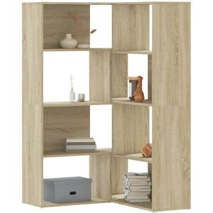 Vidaxl - Corner Bookcase 4-Tier Sonoma Oak 85x85x140 cm Engineered Wood Vidaxl - Corner Bookcase 4-Tier Sonoma Oak 85x85x140 cm Engineered Wood