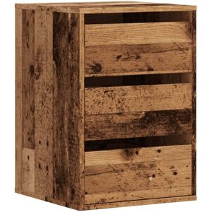 Corner Chest of Drawers Old Wood 40x41x58 cm Engineered Wood vidaXL Corner Chest of Drawers Old Wood 40x41x58 cm Engineered Wood vidaXL