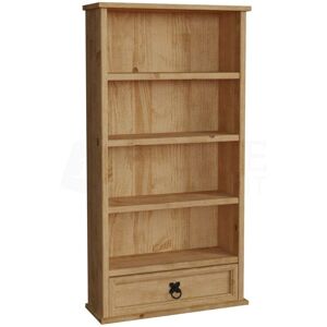 Home Discount - Corona 1 Drawer Bookcase dvd Rack Solid Pine Shelving Storage Unit Home Discount - Corona 1 Drawer Bookcase dvd Rack Solid Pine Shelving Storage Unit