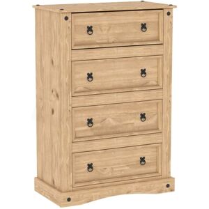 Home Discount - Corona 4 Drawer Chest of Drawer Solid Pine Bedroom Storage Furniture Home Discount - Corona 4 Drawer Chest of Drawer Solid Pine Bedroom Storage Furniture