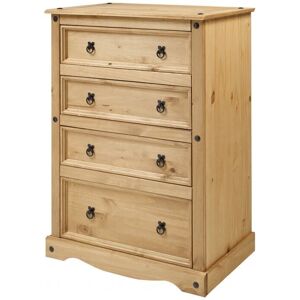 MERCERS FURNITURE Corona Compact 4 Drawer Chest MERCERS FURNITURE Corona Compact 4 Drawer Chest