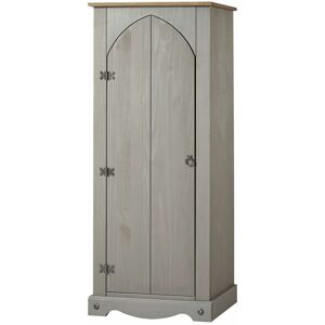 Home Source - Corona Grey Storage Cupboard Solid Pine 1 Door Wooden Mexican Cabinet Shelving Home Source - Corona Grey Storage Cupboard Solid Pine 1 Door Wooden Mexican Cabinet Shelving