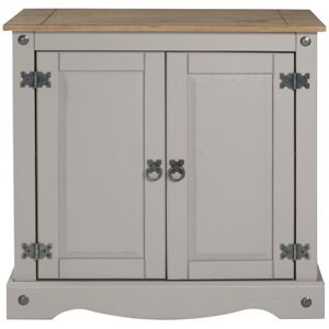 Mercers Furniture - Corona Grey Wax 2 Door Cupboard Mercers Furniture - Corona Grey Wax 2 Door Cupboard