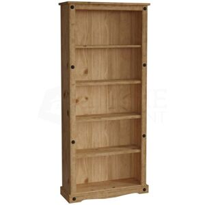 HOME DISCOUNT Corona 5 Tier Large Bookcase Solid Pine Shelving Storage Unit HOME DISCOUNT Corona 5 Tier Large Bookcase Solid Pine Shelving Storage Unit