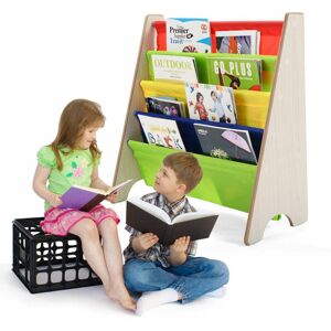 Costway - 4 Tier Kids Baby Bookshelf Magazine Rack Book Storage Display Organizer Holder Costway - 4 Tier Kids Baby Bookshelf Magazine Rack Book Storage Display Organizer Holder