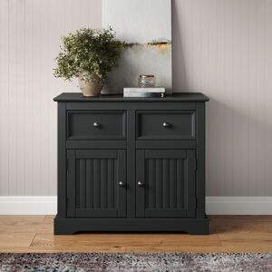 MERCERS FURNITURE Country Carbon 2 Door 2 Drawer Sideboard MERCERS FURNITURE Country Carbon 2 Door 2 Drawer Sideboard
