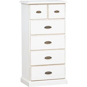 BISCOTTINI Country-style solid lime wood antiqued white finish W63xDP41xH120 cm sized drawer unit. Made in Italy BISCOTTINI Country-style solid lime wood antiqued white finish W63xDP41xH120 cm sized drawer unit. Made in Italy