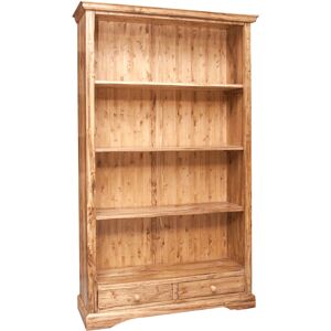 BISCOTTINI Country-style solid lime wood, natural finish W109xDP36xH180 cm sized bookcase. Made in Italy BISCOTTINI Country-style solid lime wood, natural finish W109xDP36xH180 cm sized bookcase. Made in Italy