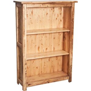Biscottini - Country-style solid lime wood natural finish W68xDP25xH98 cm sized small bookcase. Made in Italy Biscottini - Country-style solid lime wood natural finish W68xDP25xH98 cm sized small bookcase. Made in Italy