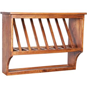 BISCOTTINI Country-style solid lime wood , walnut finish W80xDP28xH60 cm sized china hutch . Made in Italy BISCOTTINI Country-style solid lime wood , walnut finish W80xDP28xH60 cm sized china hutch . Made in Italy