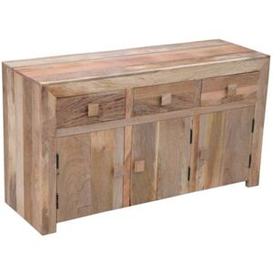 Dakota 3 Door 3 Drawer Sideboard - Mango Wood - L45 x W135 x H76 cm - Light Finish Dakota 3 Door 3 Drawer Sideboard - Mango Wood - L45 x W135 x H76 cm - Light Finish