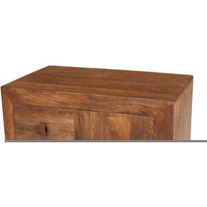 Dakota 3 Drawer Sideboard - Mango Wood - L35 x W85 x H75 cm - Dark Finish Dakota 3 Drawer Sideboard - Mango Wood - L35 x W85 x H75 cm - Dark Finish