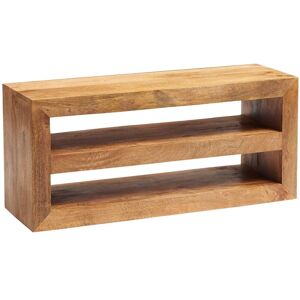 Verty Furniture - Dakota Light Mango Open Media Unit - Light Wood Verty Furniture - Dakota Light Mango Open Media Unit - Light Wood