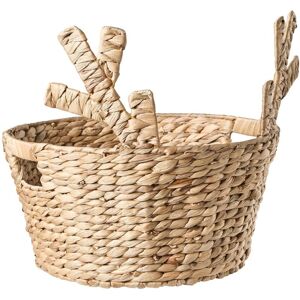 BELIANI Basket RENNE Water Hyacinth Natural BELIANI Basket RENNE Water Hyacinth Natural