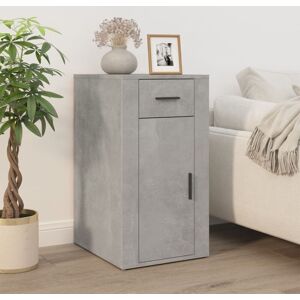 Desk Cabinet Concrete Grey 40x49x75 cm Engineered Wood Vidaxl Desk Cabinet Concrete Grey 40x49x75 cm Engineered Wood Vidaxl