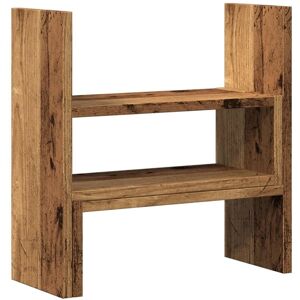 Desk Organiser Adjustable Old Wood 40x17x41 cm Engineered Wood vidaXL Desk Organiser Adjustable Old Wood 40x17x41 cm Engineered Wood vidaXL
