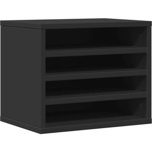Desk Organiser Black 36x26x29.5 cm Engineered wood Vidaxl Desk Organiser Black 36x26x29.5 cm Engineered wood Vidaxl