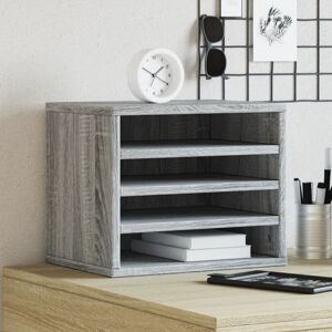 Vidaxl - Desk Organiser Grey Sonoma 36x26x29.5 cm Engineered wood Vidaxl - Desk Organiser Grey Sonoma 36x26x29.5 cm Engineered wood