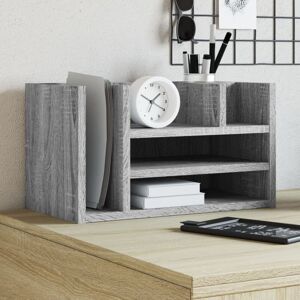 Vidaxl - Desk Organiser Grey Sonoma 44.5x24x25 cm Engineered wood Vidaxl - Desk Organiser Grey Sonoma 44.5x24x25 cm Engineered wood