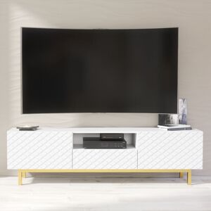CREATIVE FURNITURE Diamond Luxe TV Unit - White - 180cm CREATIVE FURNITURE Diamond Luxe TV Unit - White - 180cm