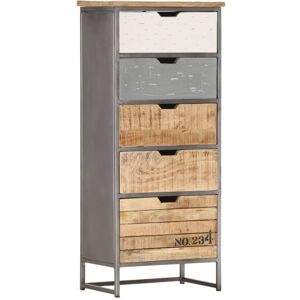 Drawer Cabinet 45x30x105 cm Solid Mango Wood vidaXL Drawer Cabinet 45x30x105 cm Solid Mango Wood vidaXL