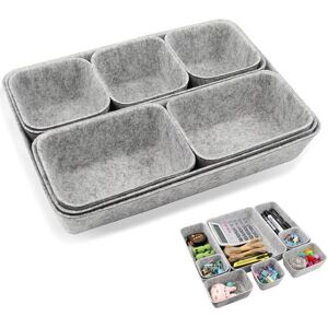 TORMATOR Drawer Organizers Felt Organizer Storage Box Living Room Bathroom Office Organization Storage Boxes Gray TORMATOR Drawer Organizers Felt Organizer Storage Box Living Room Bathroom Office Organization Storage Boxes Gray