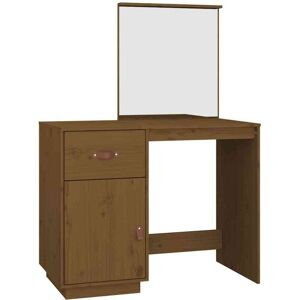 Dressing Table Honey Brown 95x50x134 cm Solid Wood Pine vidaXL Dressing Table Honey Brown 95x50x134 cm Solid Wood Pine vidaXL
