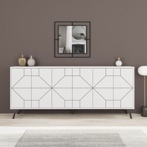 Decortie - Dune Console Sideboard Display Unit 183 White - White Decortie - Dune Console Sideboard Display Unit 183 White - White
