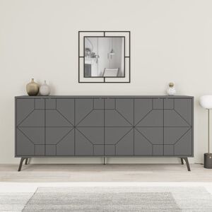 Decortie Dune Console Sideboard Display Unit 183 - Anthracite Grey Decortie Dune Console Sideboard Display Unit 183 - Anthracite Grey