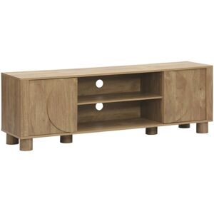 SWEEEK 2-door exotic mango wood effect TV stand 155cm Pondi SWEEEK 2-door exotic mango wood effect TV stand 155cm Pondi