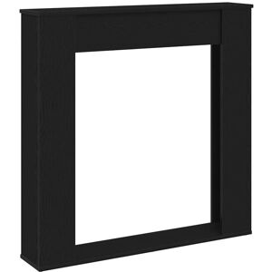 Fireplace Surround Black Oak 100x20x100 cm Engineered Wood Vidaxl Fireplace Surround Black Oak 100x20x100 cm Engineered Wood Vidaxl