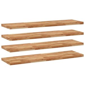 Floating Shelves 4 pcs 140x40x4 cm Oil Finished Solid Wood Acacia vidaXL Floating Shelves 4 pcs 140x40x4 cm Oil Finished Solid Wood Acacia vidaXL